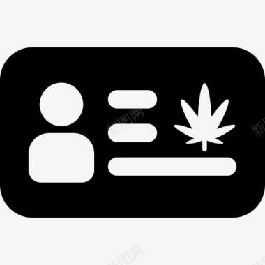 大麻使用者图标图标