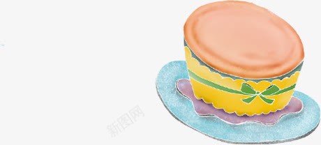 可爱双层蛋糕手绘png免抠素材_新图网 https://ixintu.com 双层 可爱 蛋糕