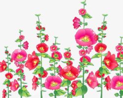 粉色可爱手绘花朵创意素材