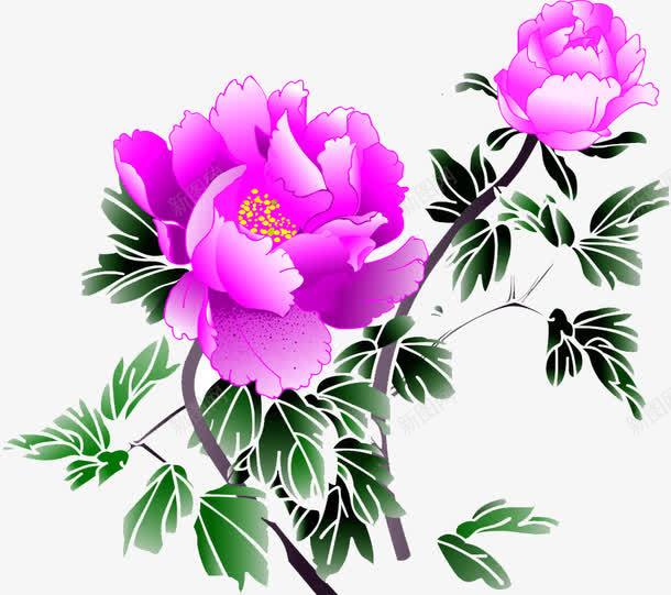 创意合成手绘紫色的花卉png免抠素材_新图网 https://ixintu.com 创意 合成 紫色 花卉