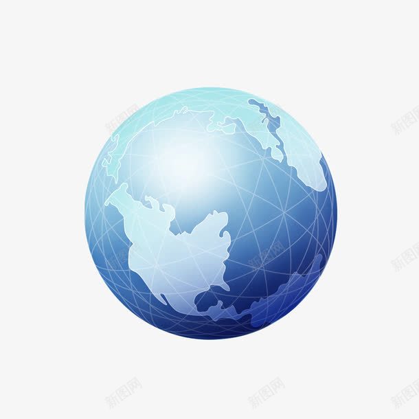 蓝色地球模型png免抠素材_新图网 https://ixintu.com 世界 地球 模型 蓝色