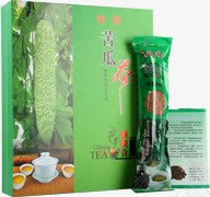 绿色产品苦瓜茶包装png免抠素材_新图网 https://ixintu.com 产品 包装 绿色 苦瓜 设计