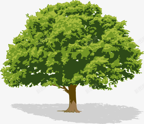 绿树矢量图eps免抠素材_新图网 https://ixintu.com 树木 矢量绿树 绿树 矢量图