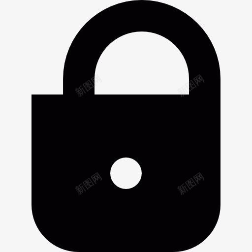 半封闭的挂锁图标png_新图网 https://ixintu.com 关闭 封锁 工具和器具 锁