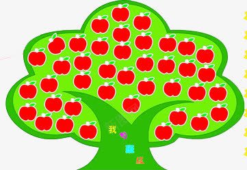 苹果树png免抠素材_新图网 https://ixintu.com 创意卡通 文字 红苹果