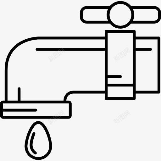 水龙头滴图标png_新图网 https://ixintu.com 水 水龙头 浴室 浴缸 淋浴