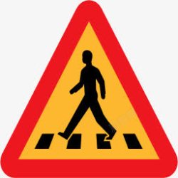 pedestrian象形图路迹象行人穿越标志sym图标高清图片