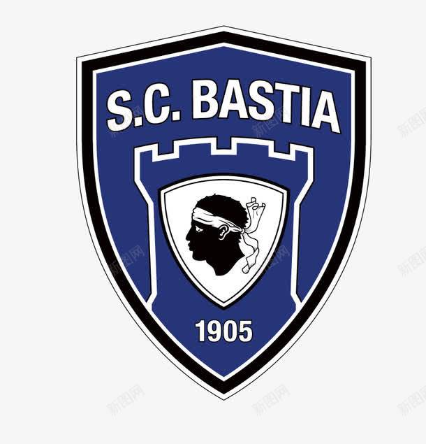 法甲球队队徽png免抠素材_新图网 https://ixintu.com Bastia SC 法甲巴斯蒂亚队徽矢量标志 法甲标志 法甲球队队徽