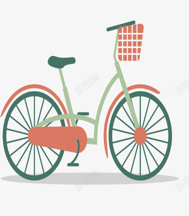 手绘带框自行车png免抠素材_新图网 https://ixintu.com 交通工具 共享单车 单车 手绘带框自行车 插画 自行车 骑行