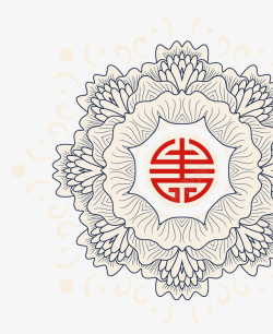 中国风古典花纹底纹装饰素材