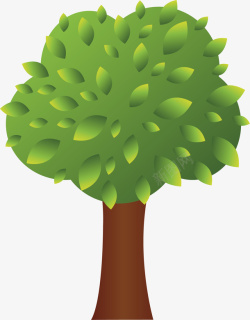 绿树矢量图素材