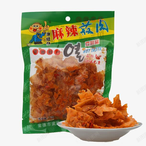 麻辣菽肉png免抠素材_新图网 https://ixintu.com 产品实物 豆制品 零食 麻辣