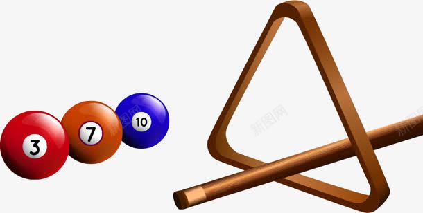 球框png免抠素材_新图网 https://ixintu.com 免费矢量下载 台球 桌球 球杆 球框