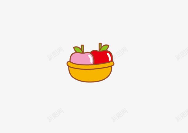 卡通苹果png免抠素材_新图网 https://ixintu.com 卡通可爱小动物模板下载 卡通苹果 吃 水果 食材