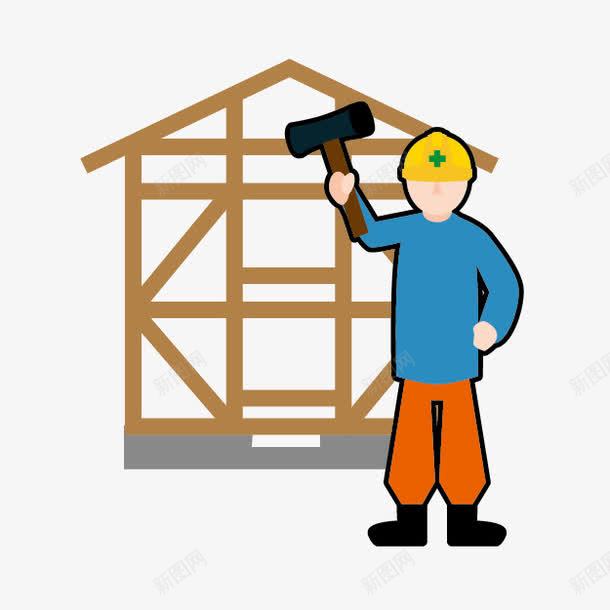 施工施工png免抠素材_新图网 https://ixintu.com 卡通建筑素材 建筑 手绘图片 手绘建筑 施工素描