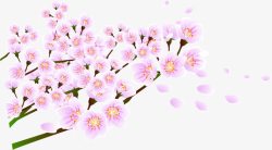粉色浪漫桃花花朵素材