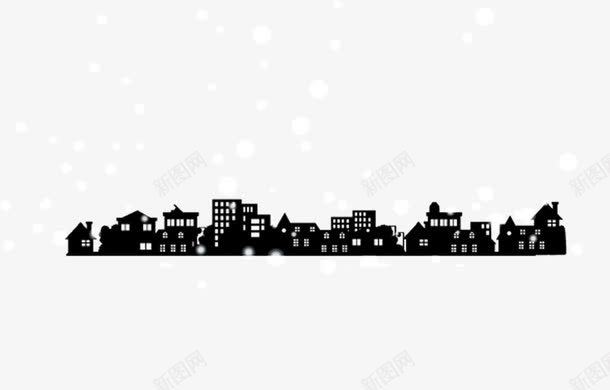 手绘建筑物png免抠素材_新图网 https://ixintu.com 卡通 圣诞节 建筑 建筑物 手绘 节庆 节日
