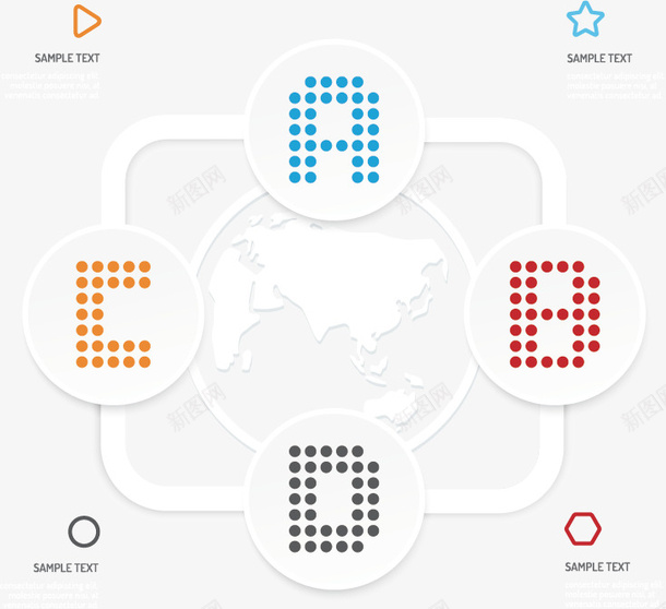 简约分类标签矢量图eps免抠素材_新图网 https://ixintu.com ppt 分类标签 商务 字母 矢量图