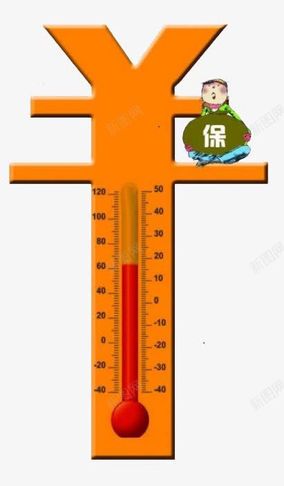 温度计png免抠素材_新图网 https://ixintu.com 体温表 卡通 温度计 钱的符号