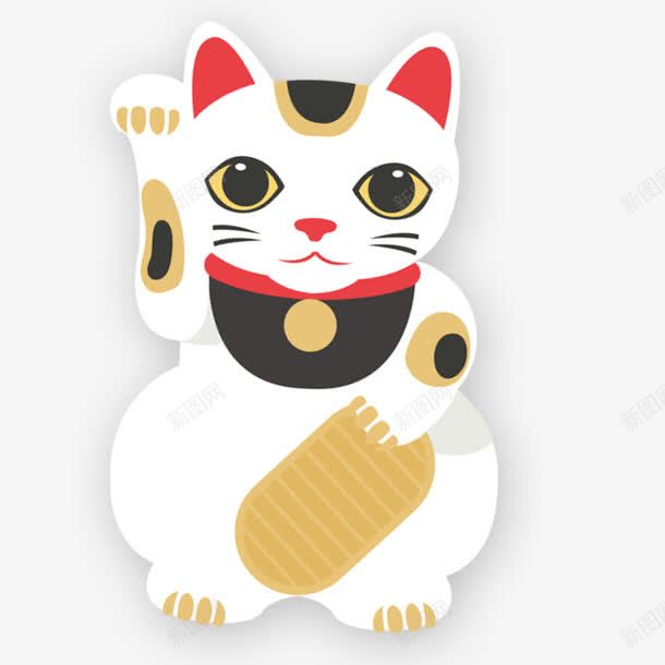 白色招财猫png免抠素材_新图网 https://ixintu.com PNG图形 PNG装饰 卡通 招财猫 白色 装饰