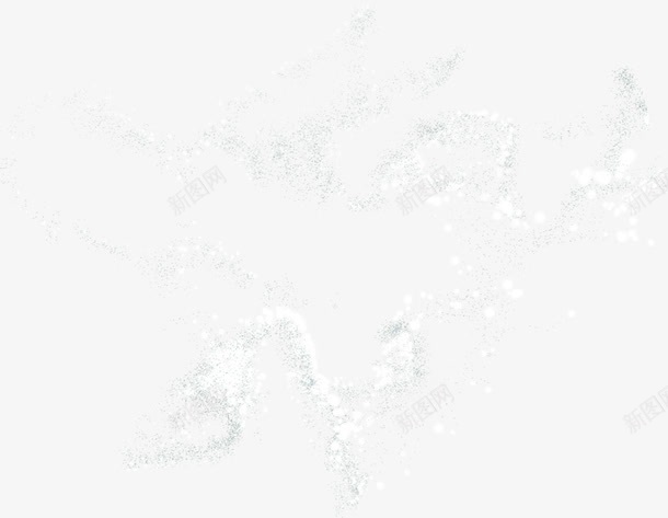 白色手绘梦幻水流png免抠素材_新图网 https://ixintu.com 梦幻 水流 白色