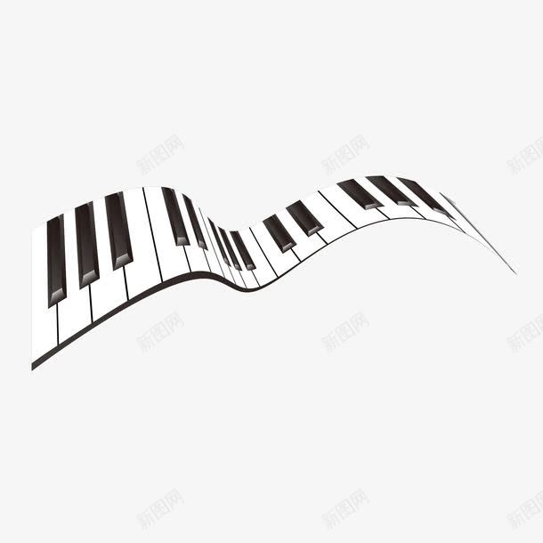 钢琴键png免抠素材_新图网 https://ixintu.com 创意音乐 艺术 音乐