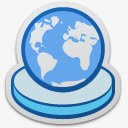 蓝色地球标志图标png_新图网 https://ixintu.com 图标 地球 标志 蓝色