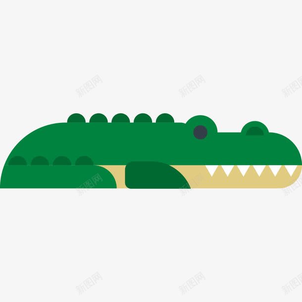 卡通绿色鳄鱼png免抠素材_新图网 https://ixintu.com PNG 卡通 绿色 鳄鱼