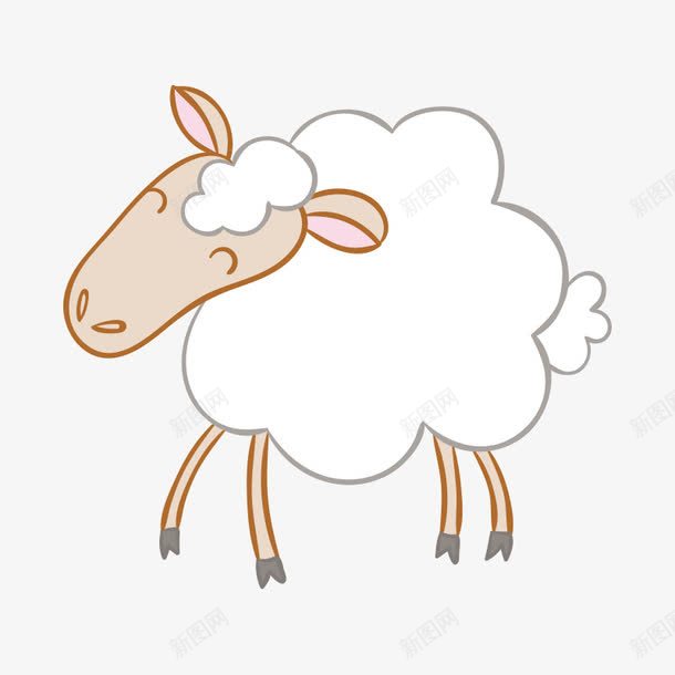 卡通动物png免抠素材_新图网 https://ixintu.com 动物 卡通 卡通动物 可爱 彩色绵羊 绵羊