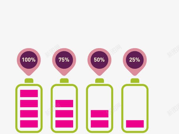 电池数据png免抠素材_新图网 https://ixintu.com 彩色 漂亮 高清