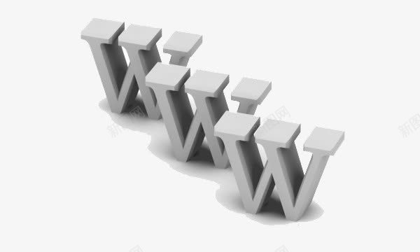 3W3D立体字母png免抠素材_新图网 https://ixintu.com 3D 3W WWW 字母 立体