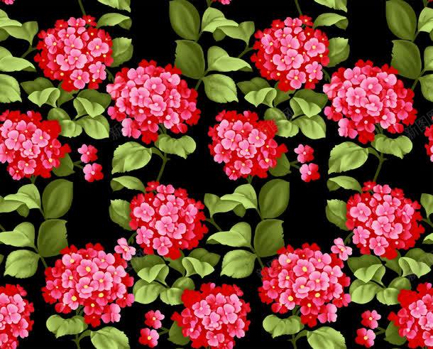 红色花簇图案png免抠素材_新图网 https://ixintu.com 图案 红色 花簇