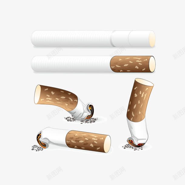 创意烟头装饰png免抠素材_新图网 https://ixintu.com png素材 烟卷 烟头