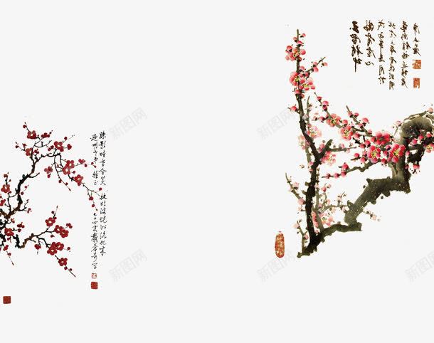 水墨红梅画png图片免费下载 素材0xjujveqq 新图网 水墨红梅画png图片免费下载 素材0xjujveqq 新图网