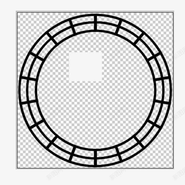 圆形边框png免抠素材_新图网 https://ixintu.com 古典 古典圆框 圆形 边框 黑色