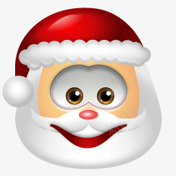 微笑的圣诞老人表情图标png_新图网 https://ixintu.com 圣诞老人 微笑