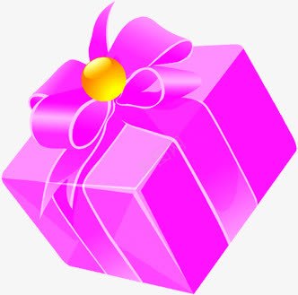 紫色卡通立体礼物png免抠素材_新图网 https://ixintu.com 卡通 礼物 立体 紫色