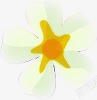 黄白色手绘花朵装饰png免抠素材_新图网 https://ixintu.com 花朵 装饰 黄白色