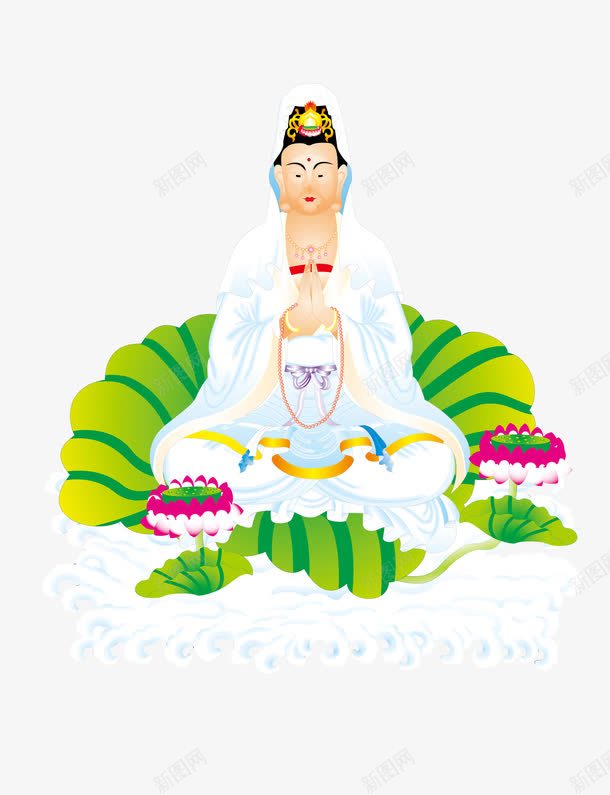 正在诵经的观音菩萨png免抠素材_新图网 https://ixintu.com 佛教矢量素材 菩萨 观音菩萨 观音菩萨图片 诵经的菩萨