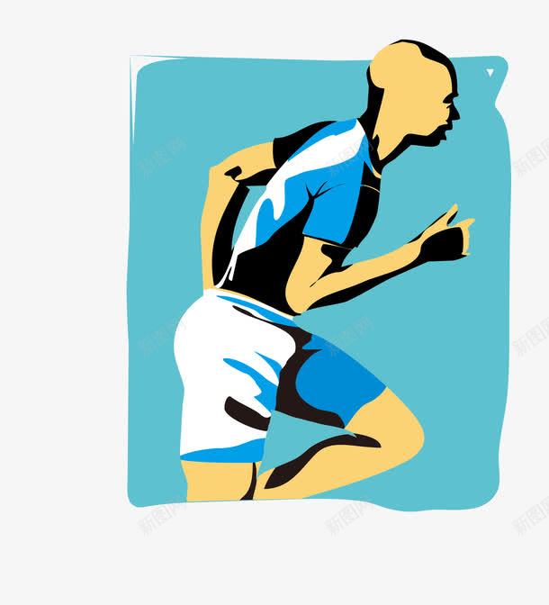 卡通图案运动人物png免抠素材_新图网 https://ixintu.com 卡通图案 跑步的人 运动人物 运动跑道 长跑