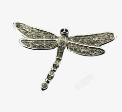 银质蜻蜓装饰素材