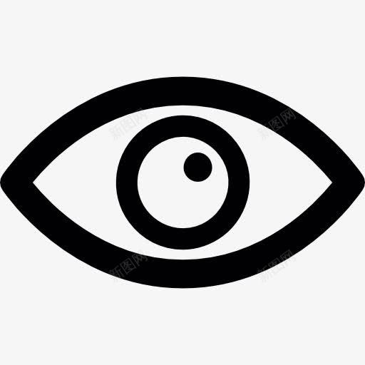 眼睛的形状变图标png_新图网 https://ixintu.com 形状 看 眼球 眼睛
