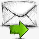电子邮件前进手绘网页图标png_新图网 https://ixintu.com email forward 前进 电子邮件