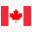加拿大平面图标图标