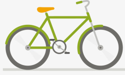 淡绿色单车淡绿色脚踏时尚单车矢量图高清图片