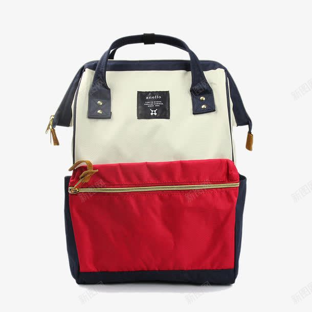红白黑拼色手提包png免抠素材_新图网 https://ixintu.com 产品实物 女包 手提包 背包