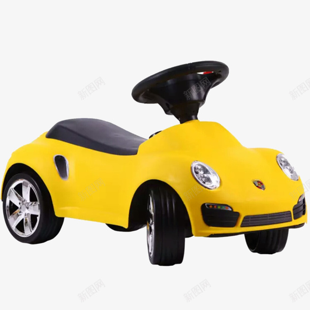 黄色汽车玩具png免抠素材_新图网 https://ixintu.com 产品实物 儿童 玩具 黄色