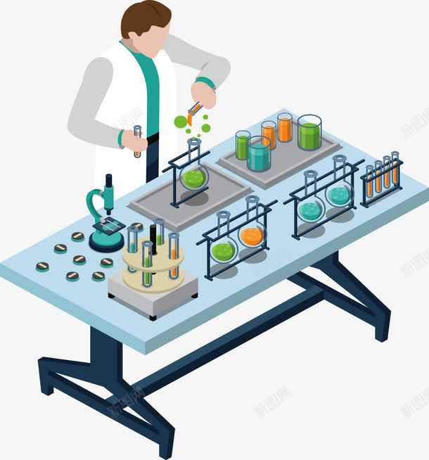 化学实验人物矢量图ai免抠素材_新图网 https://ixintu.com 人物 化学 学习 实验 教育 矢量图