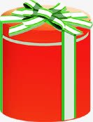 金色的礼物盒红色圆形的礼物盒高清图片