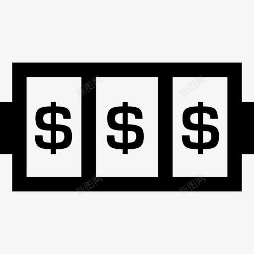 槽的巧合图标png_新图网 https://ixintu.com 插槽 标志 标牌 美元 赌场 运气 钱